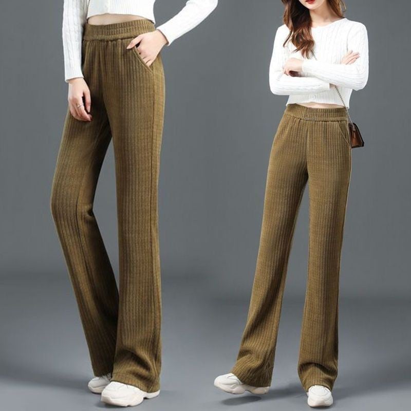 ❄️Winter Necessity🌟Women's Versatile Stretchy Elastic Waist Comfy Wide-Leg Pants