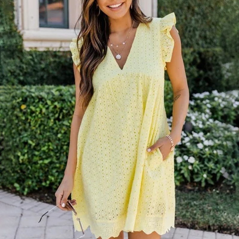 LAST DAY 70% OFF - California Lace Dress Romper
