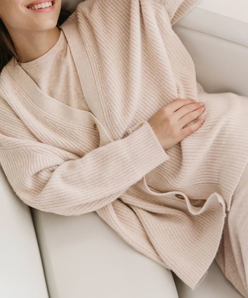 V Neck Knit Cardigan (Buy 2 Free Shipping)