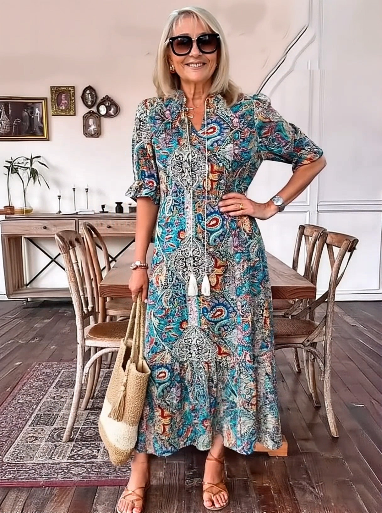 Bohemian Printed Maxi Dress – Effortless Elegance for Every Day (Buy 2 Free Shipping)
