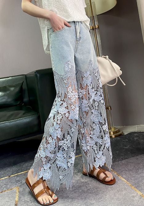 Last DAY 49% OFF❤️Hollow Lace Patchwork Jeans(BUY 2 FREE SHIPPING)