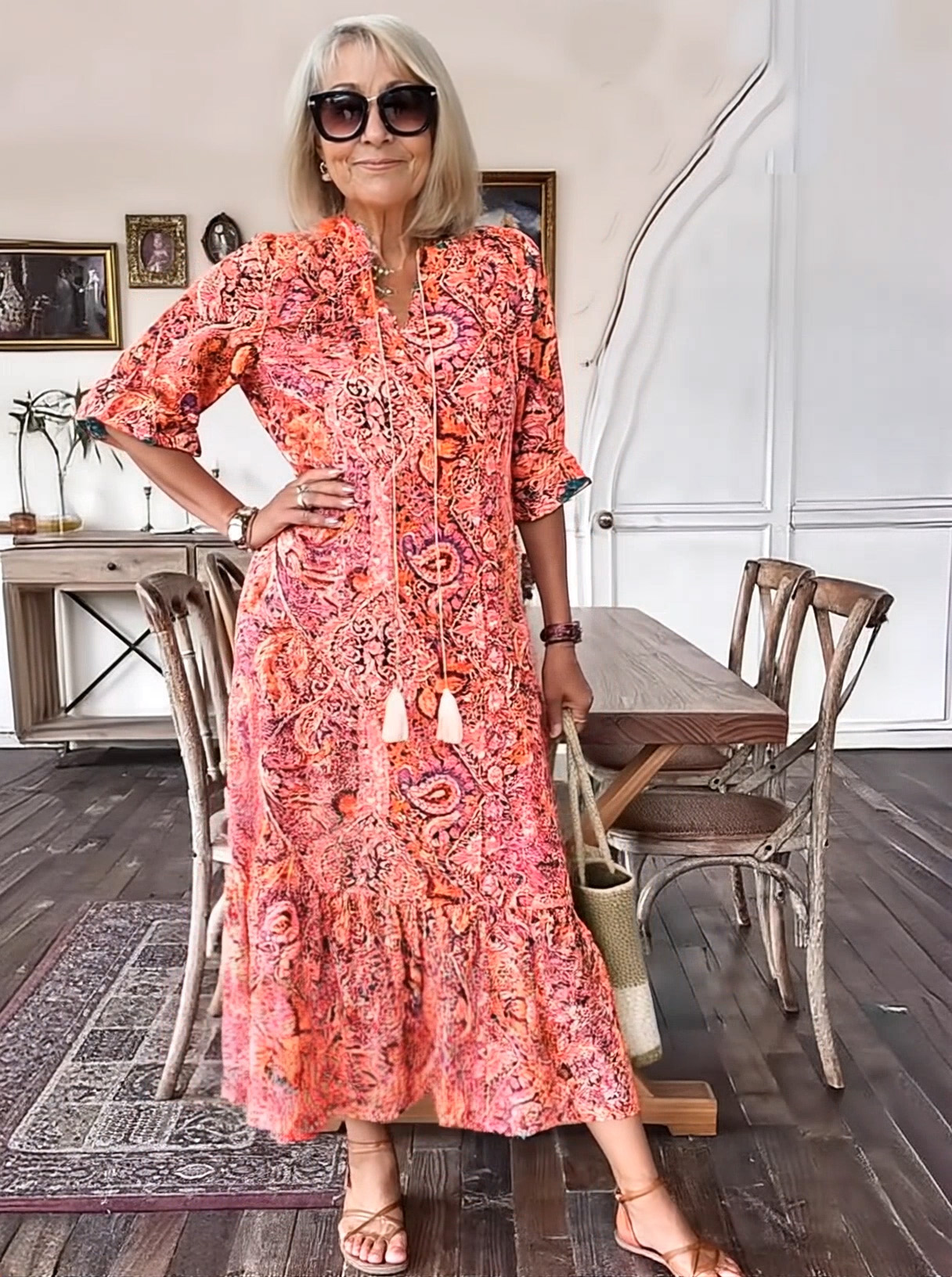 Bohemian Printed Maxi Dress – Effortless Elegance for Every Day (Buy 2 Free Shipping)