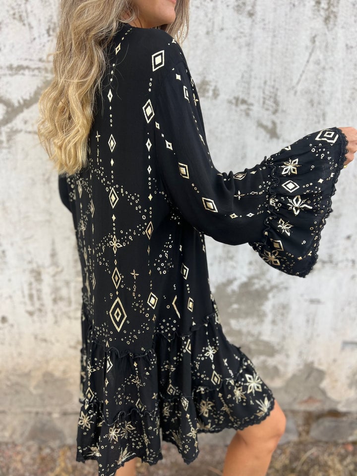 2024 HOT SALE🔥 Comfortable Stretchy V Neck Printed Party Dresses