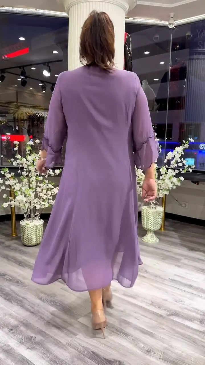Last Day 70% OFF🔥Chiffon Solid Color Loose Dress (Buy 2 Free Shipping)