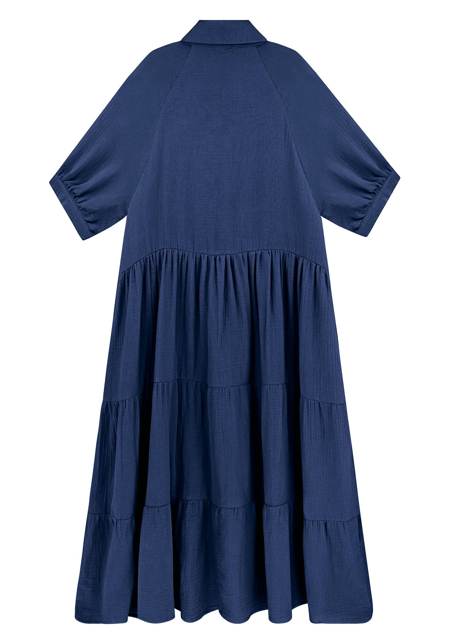 2024 Hot Sale❤️Half Sleeves Dress with Pockets(Buy 2 Free Shipping)