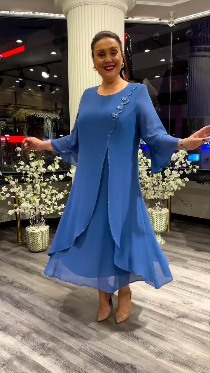 Last Day 70% OFF🔥Chiffon Solid Color Loose Dress (Buy 2 Free Shipping)