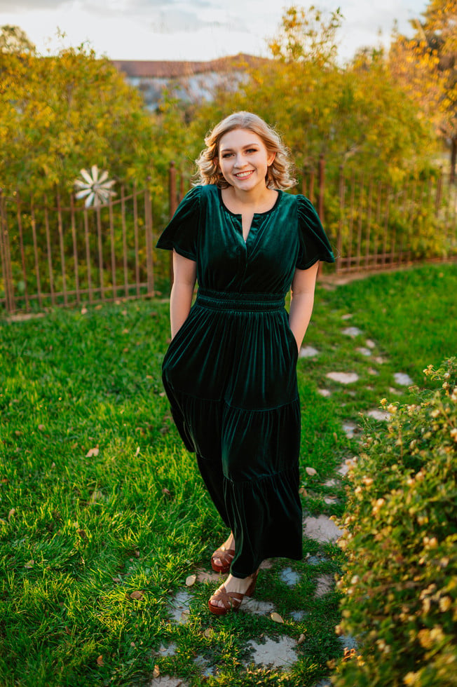Black Friday Sale 49% OFF🔥 Women‘s Velvet Tiered Maxi Dress (Buy 2 Free Shipping)
