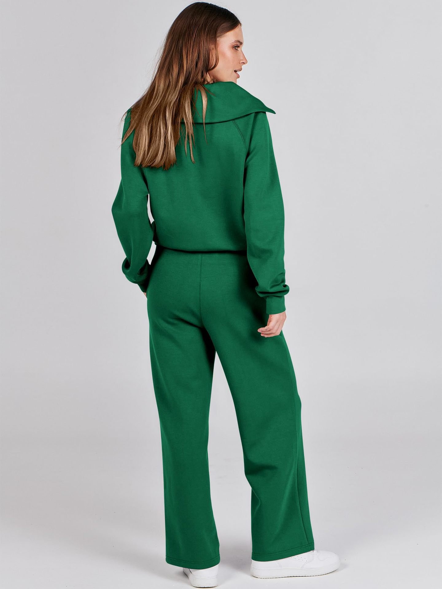 2024 New Year Hot Sale🔥Women's Navy Collar Half Zip Suit (Buy 2 Free Shipping)