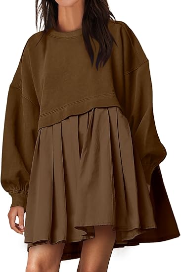 Oversized Sweatshirt Dress (Buy 2 Free Shipping)