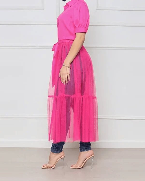 She's So Meshy Top Dress🔥BUY 2 FREE SHIPPING