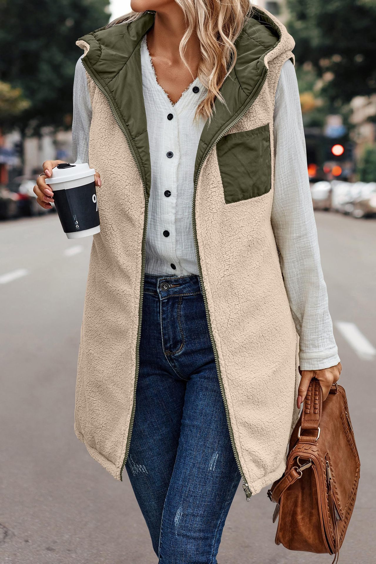 🔥Buy 2 Free Shipping🔥Great Gift! Fall/Winter Reversible Puffer Vest