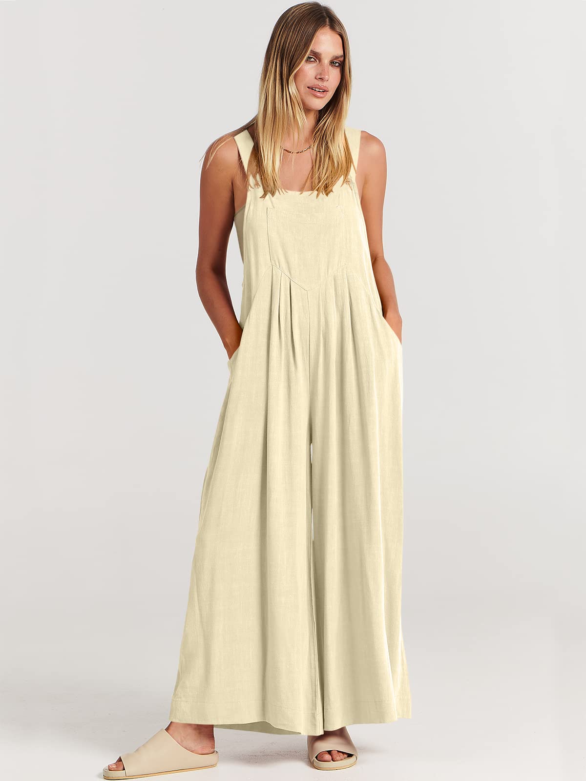 Plus Size Wide Leg Overalls Jumpsuit with Pockets🔥Buy 2 Free Shipping