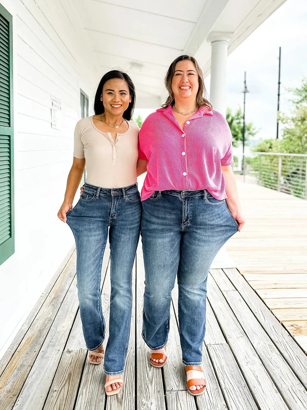 Stylish Fit Tummy-Control Flare Hem Stretch Denim Jeans (Buy 2 Free Shipping)