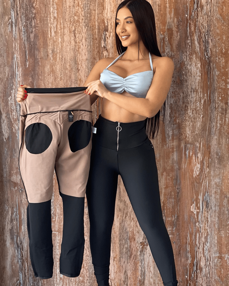 Tummy Control Zipper Butt Lift Pants