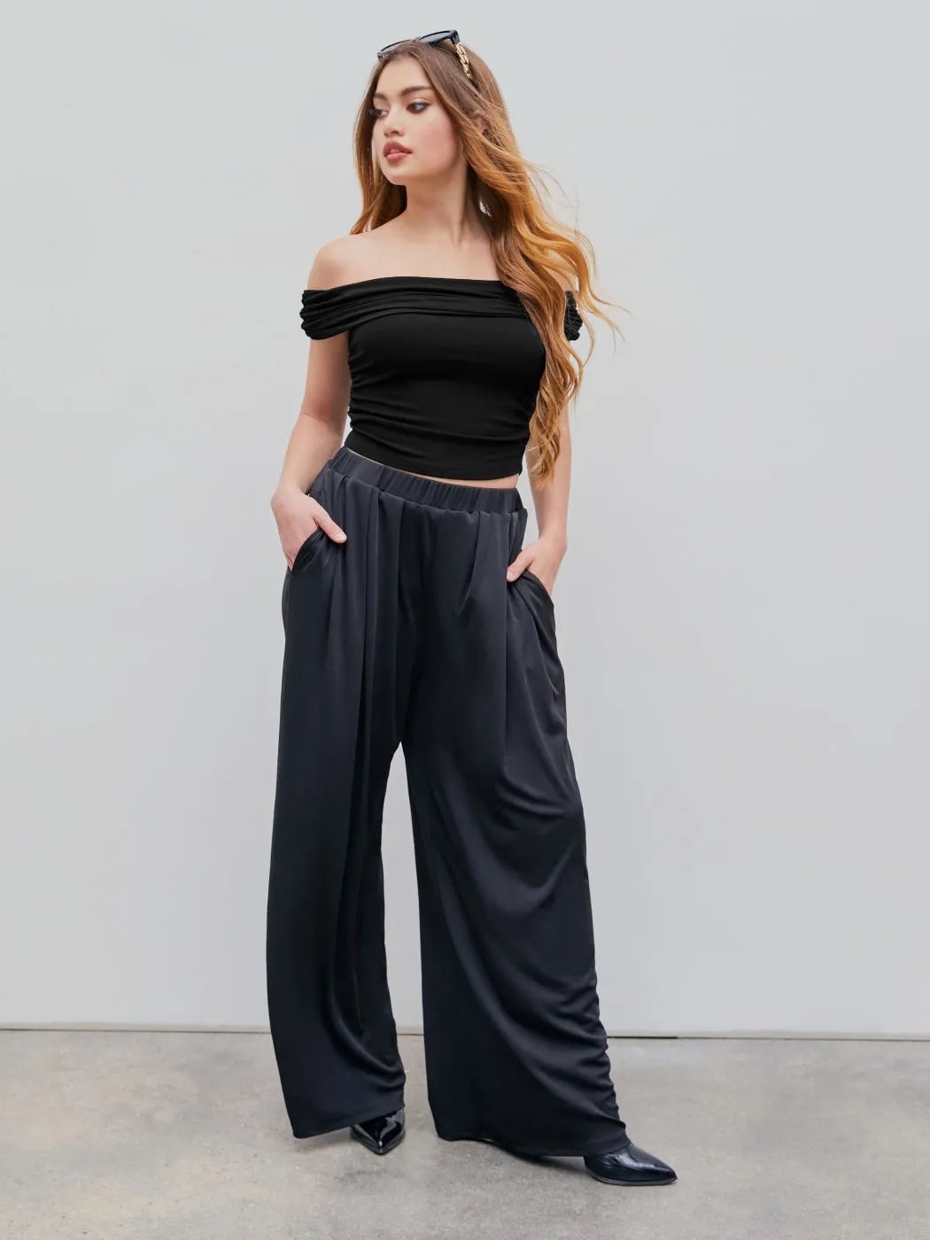 High Elastic Wide Leg Pants (Buy 2 Free Shipping)