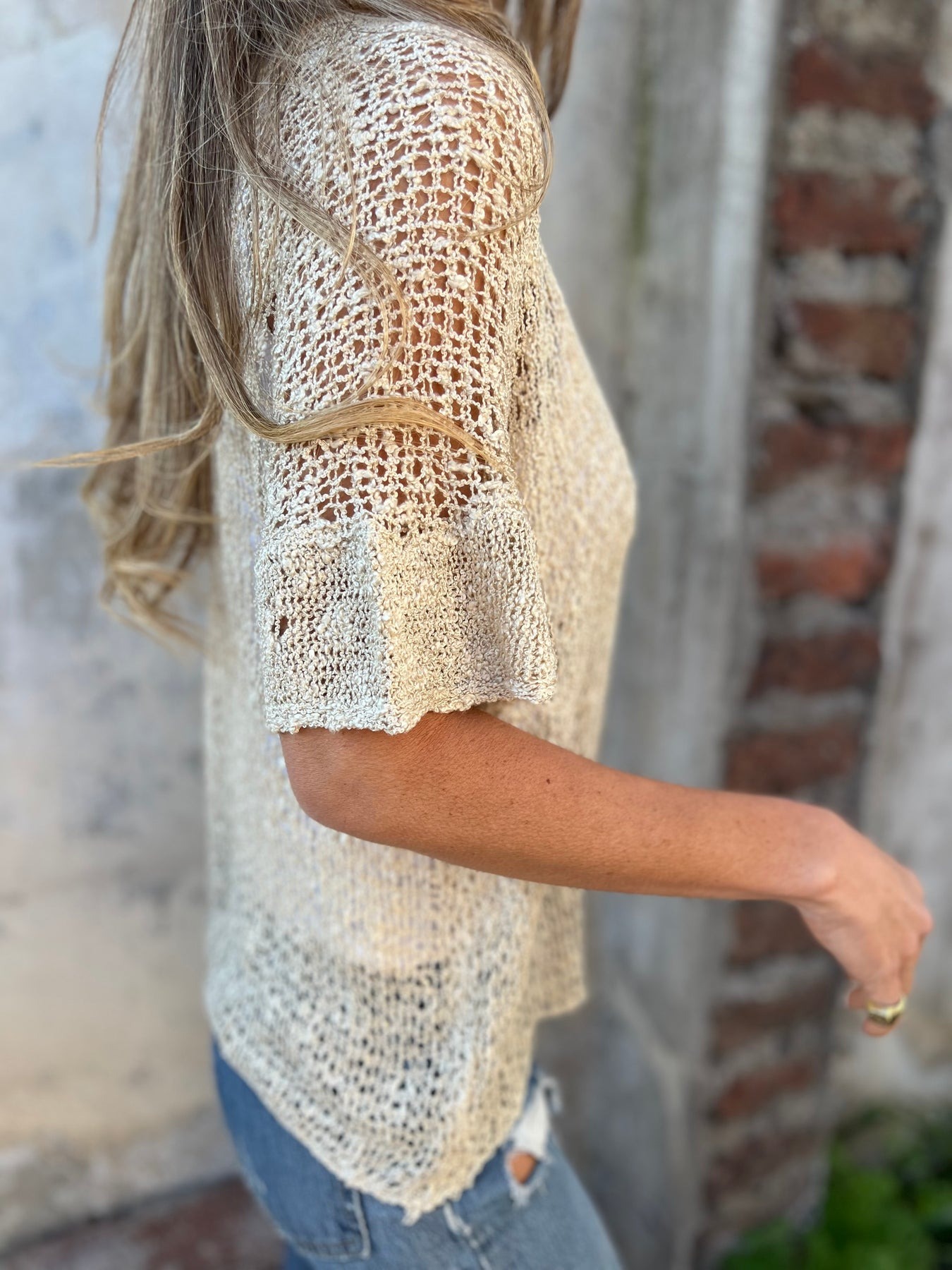 One Button Woven Shirt