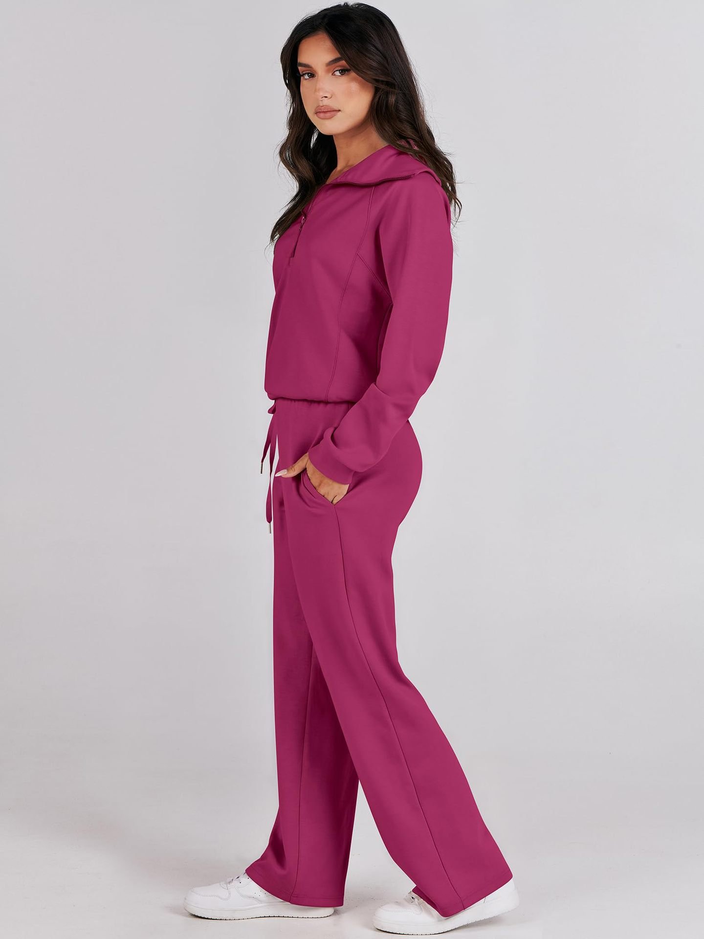 2024 New Year Hot Sale🔥Women's Navy Collar Half Zip Suit (Buy 2 Free Shipping)