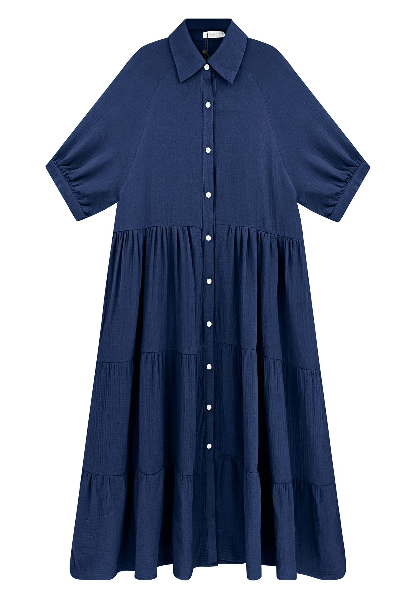 2024 Hot Sale❤️Half Sleeves Dress with Pockets(Buy 2 Free Shipping)
