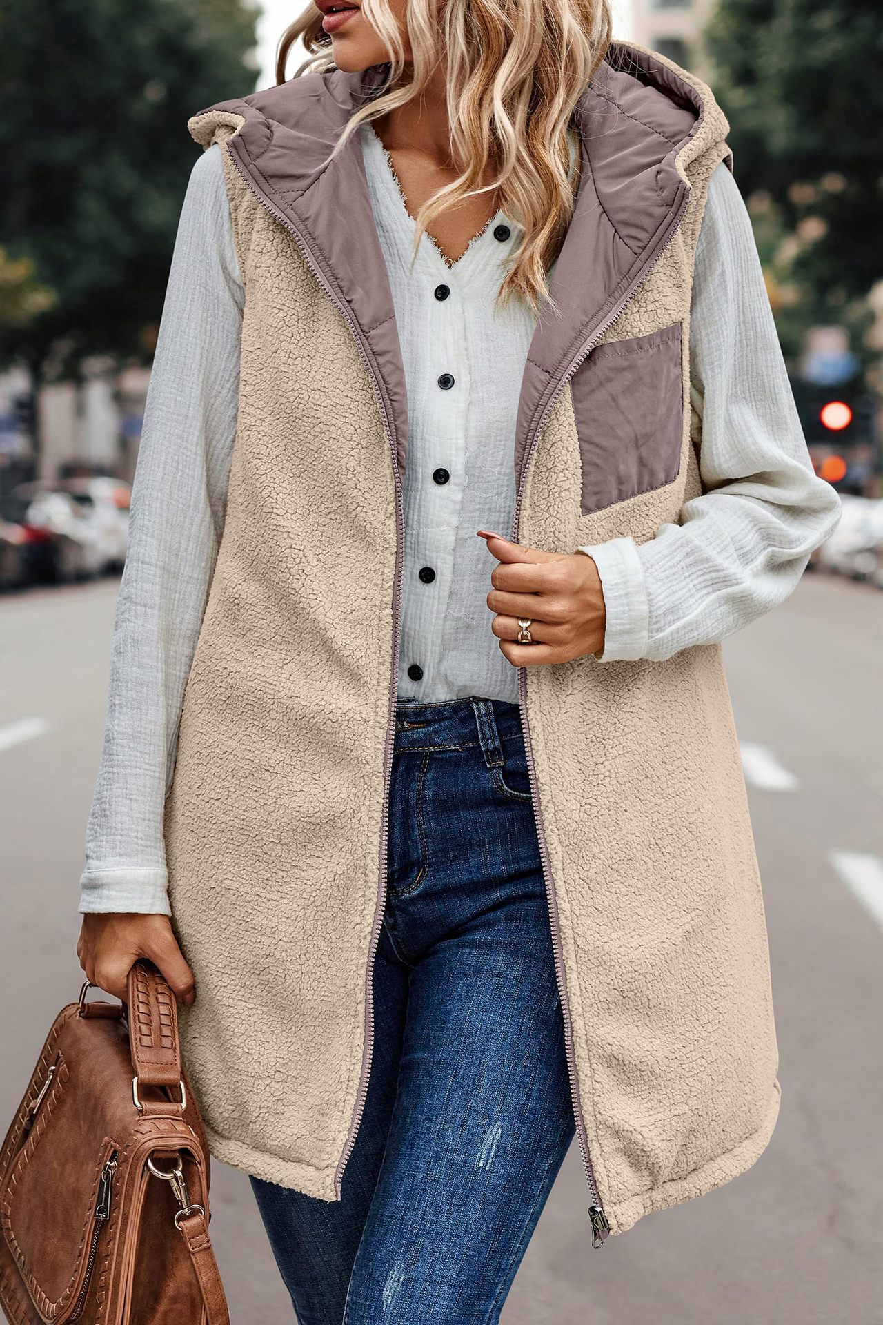 🔥Buy 2 Free Shipping🔥Great Gift! Fall/Winter Reversible Puffer Vest