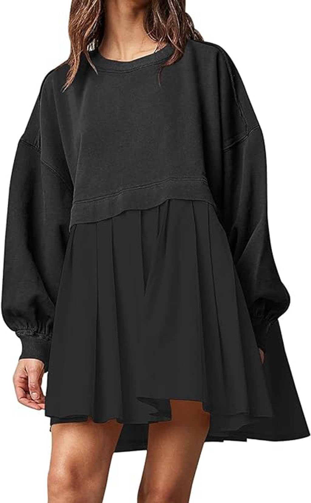 Oversized Sweatshirt Dress (Buy 2 Free Shipping)