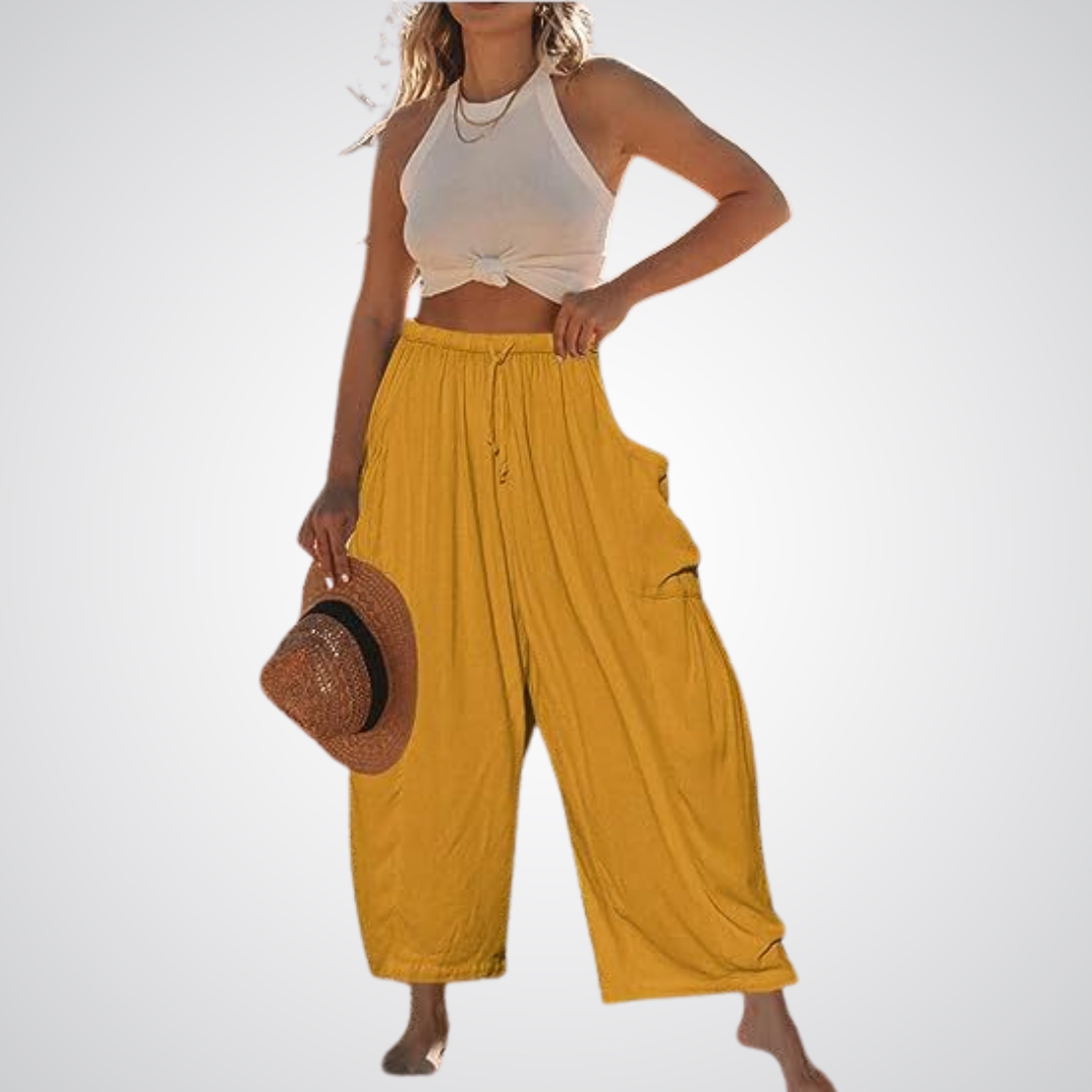 Wide Leg Comfort Pants (Buy 2 Free Shipping)