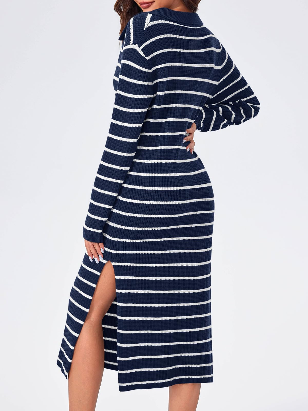 Striped Knit Sweater Dress(Buy 2 Free Shipping)