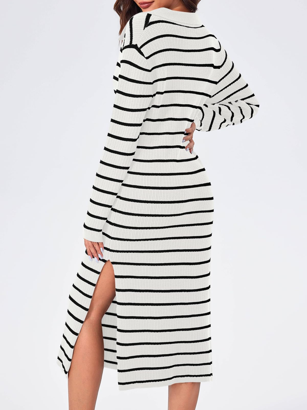 Striped Knit Sweater Dress(Buy 2 Free Shipping)
