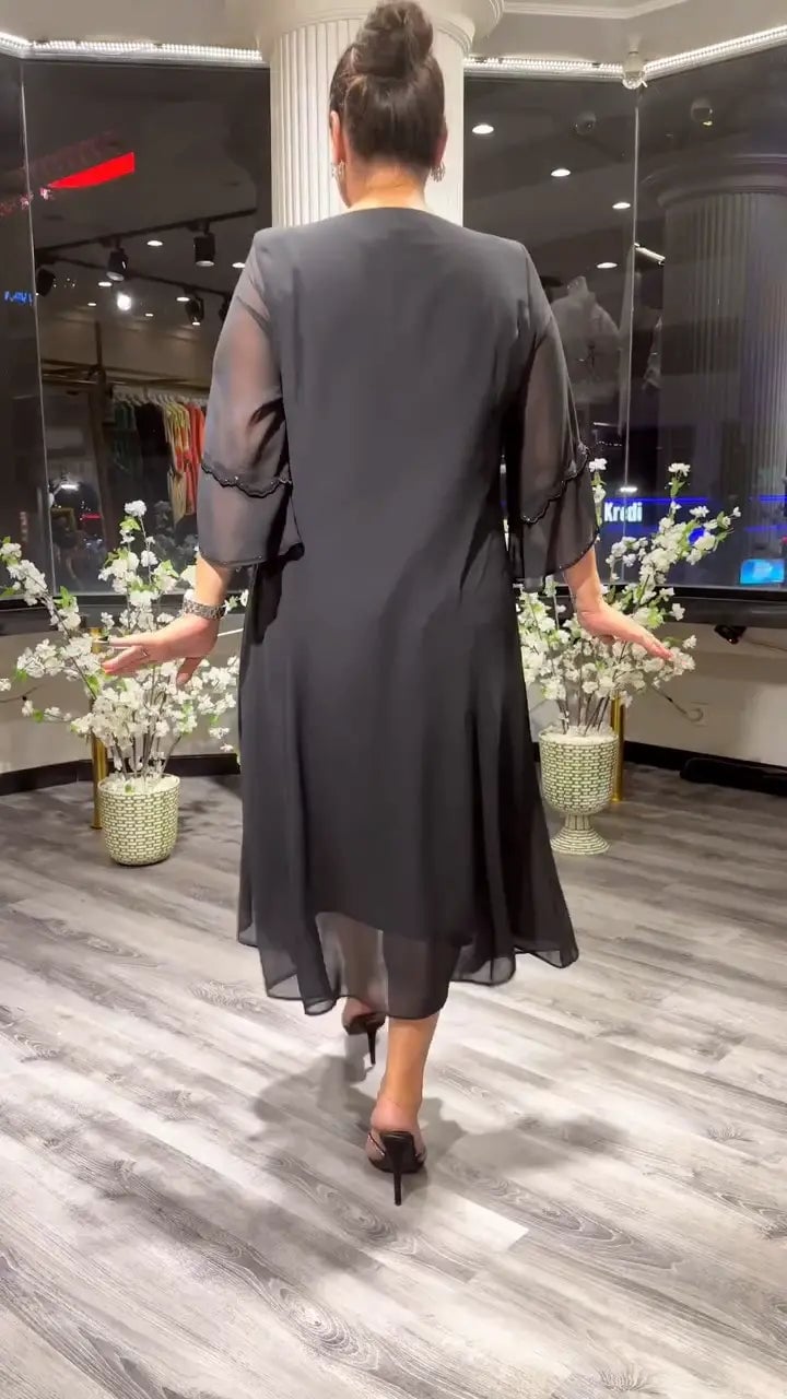 Last Day 70% OFF🔥Chiffon Solid Color Loose Dress (Buy 2 Free Shipping)