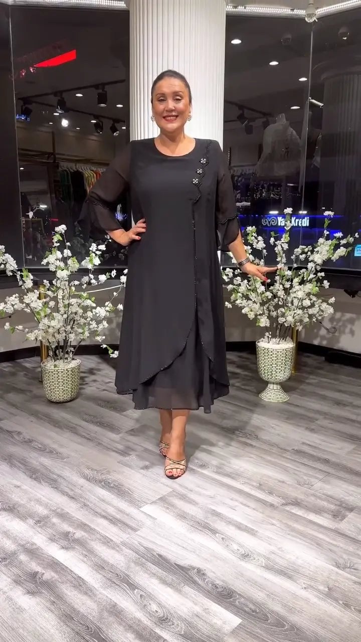 Last Day 70% OFF🔥Chiffon Solid Color Loose Dress (Buy 2 Free Shipping)