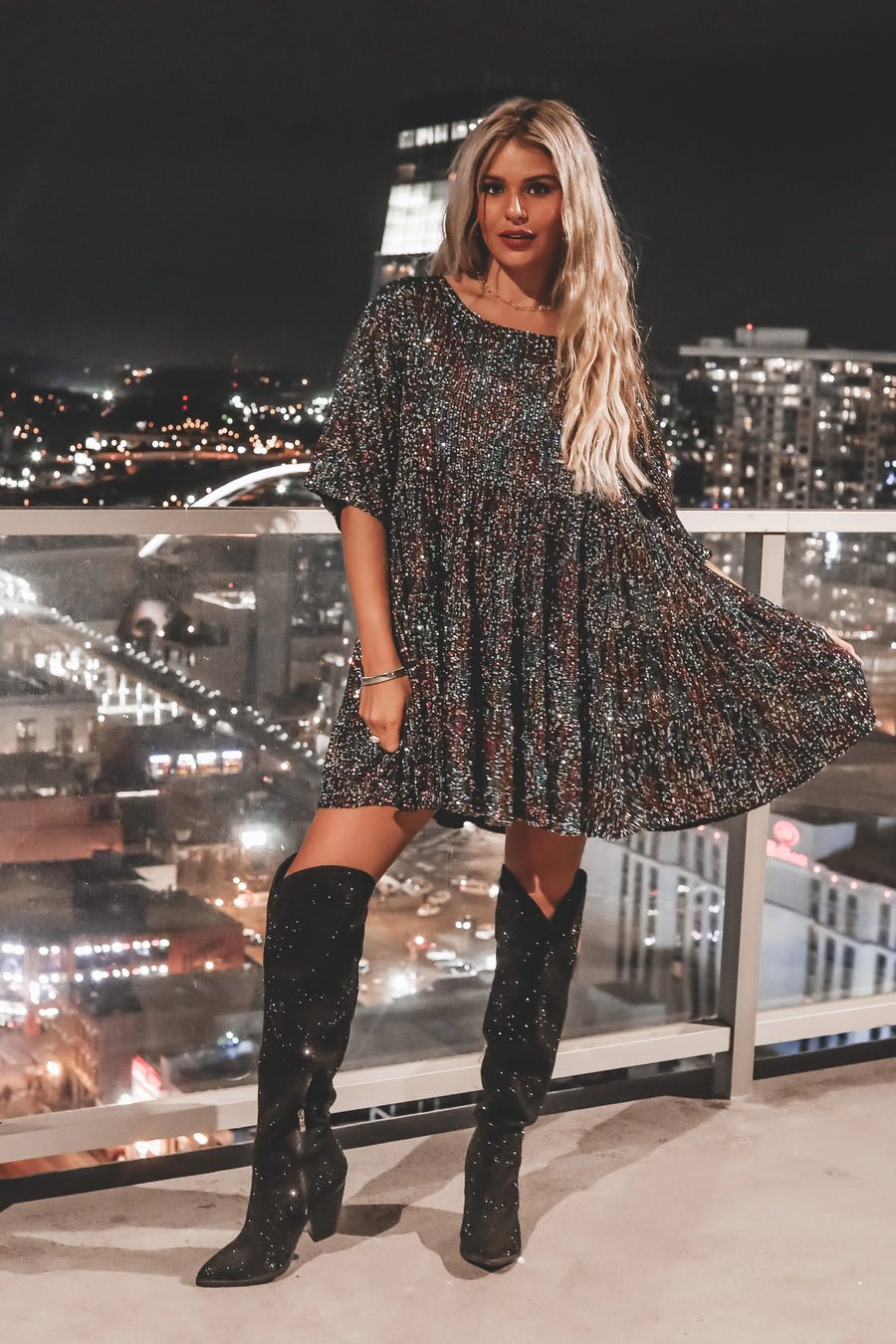 2024 Hot Sale✨Sequin Baby Doll Dress❤️Buy 2 Free Shipping