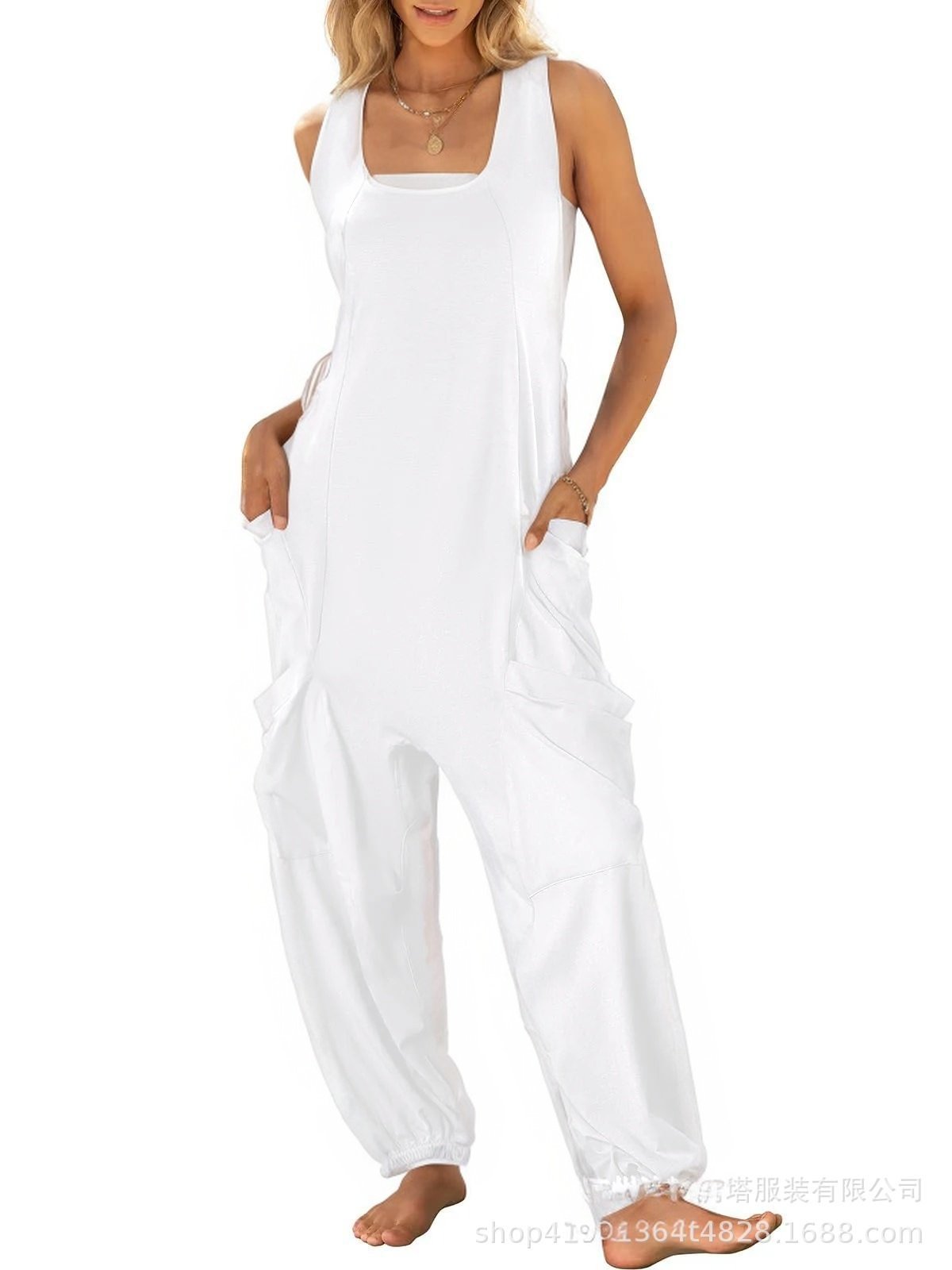 2024 Hot Sale❤️Sleeveless Baggy Harem Jumpsuits (Buy 2 Free Shipping)