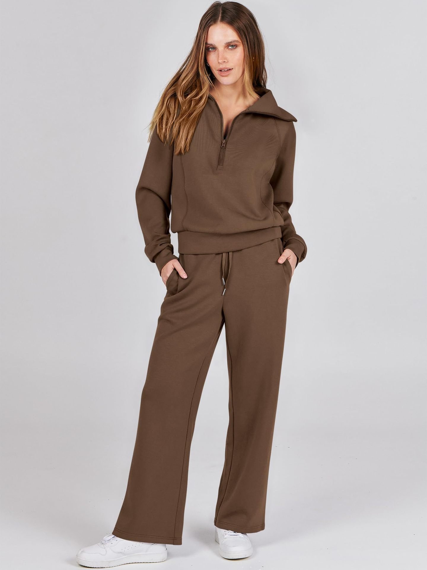 2024 New Year Hot Sale🔥Women's Navy Collar Half Zip Suit (Buy 2 Free Shipping)