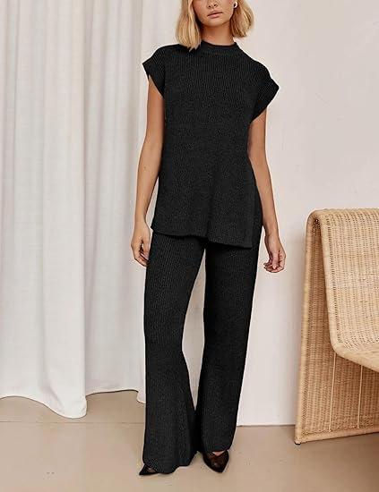 Side Slit Lounge Matching Sets(Buy 2 Free Shipping)
