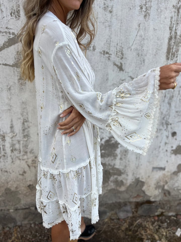 2024 HOT SALE🔥 Comfortable Stretchy V Neck Printed Party Dresses