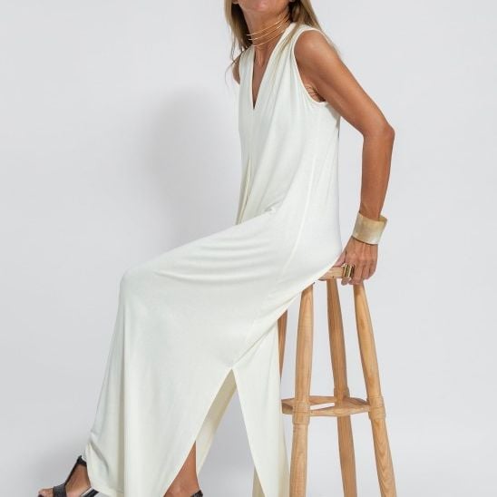 Last Day Promotion🔥Elegant Solid Color Sleeveless Maxi Dress(BUY 2 FREE SHIPPING)