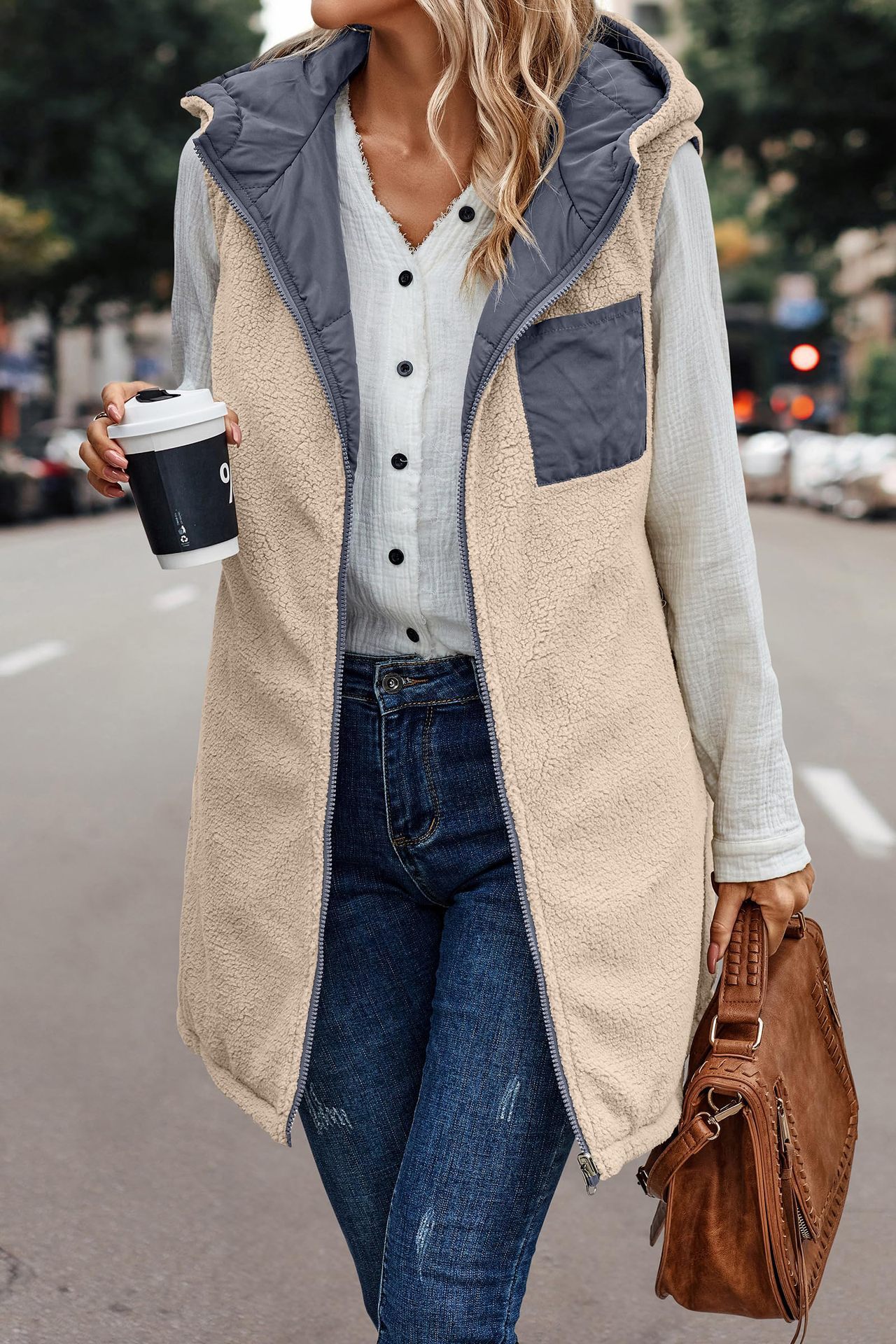 🔥Buy 2 Free Shipping🔥Great Gift! Fall/Winter Reversible Puffer Vest