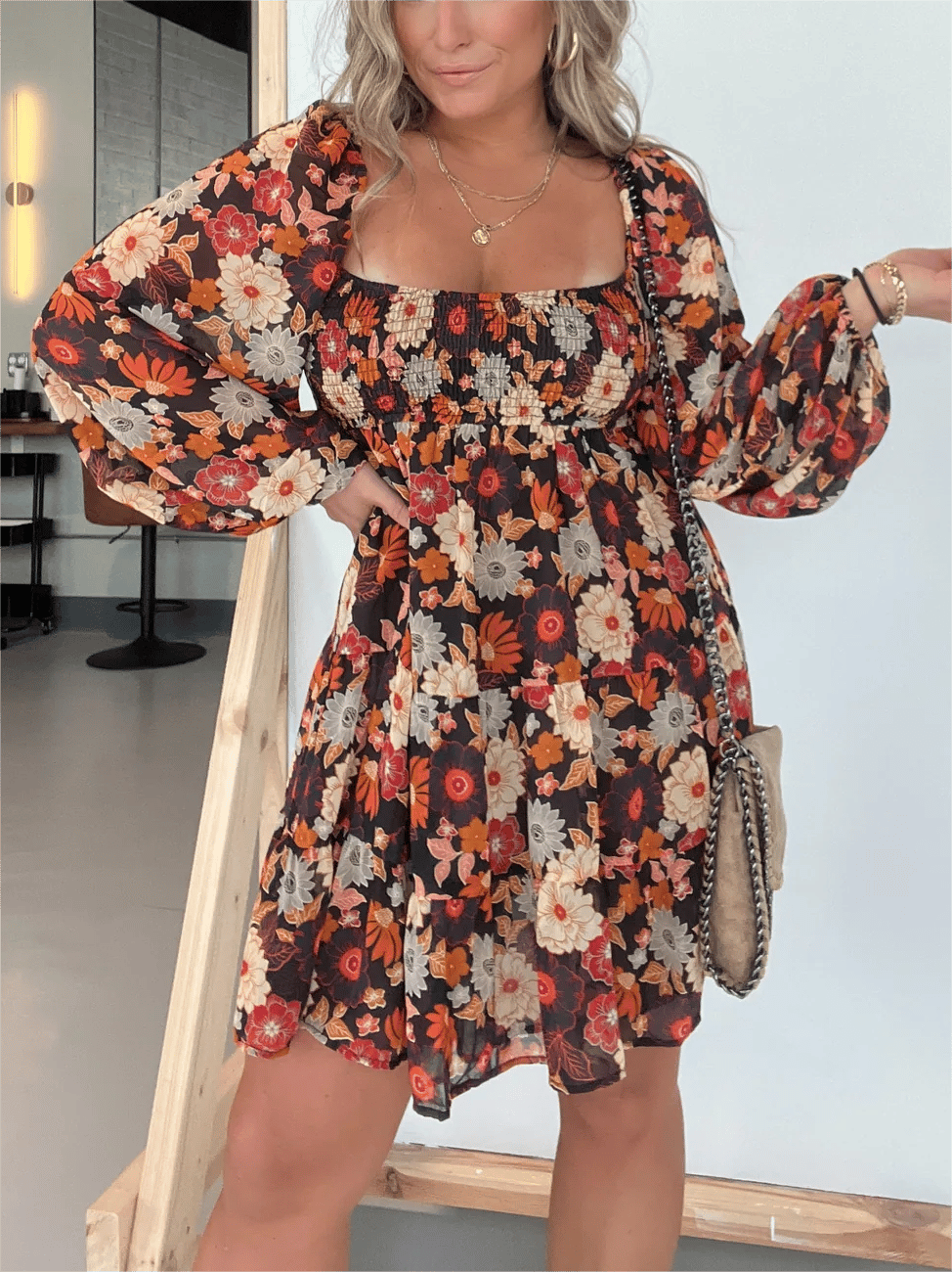 2023 New Fall Foliage Tiered Dress (Buy 2 Free Shipping)