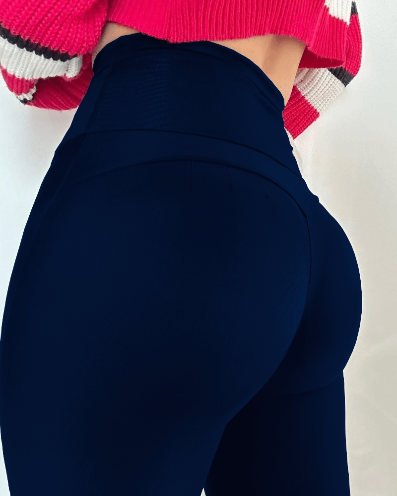 Tummy Control Zipper Butt Lift Pants