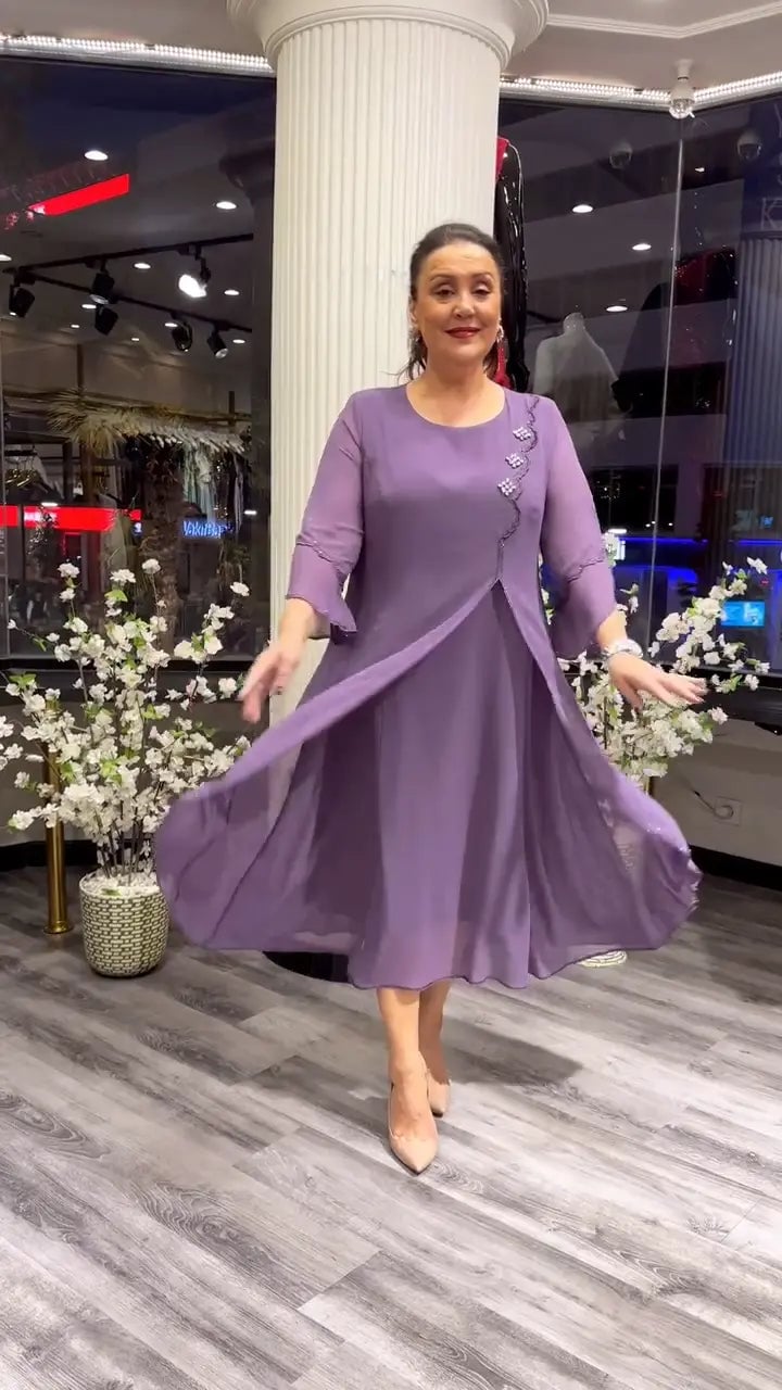 Last Day 70% OFF🔥Chiffon Solid Color Loose Dress (Buy 2 Free Shipping)