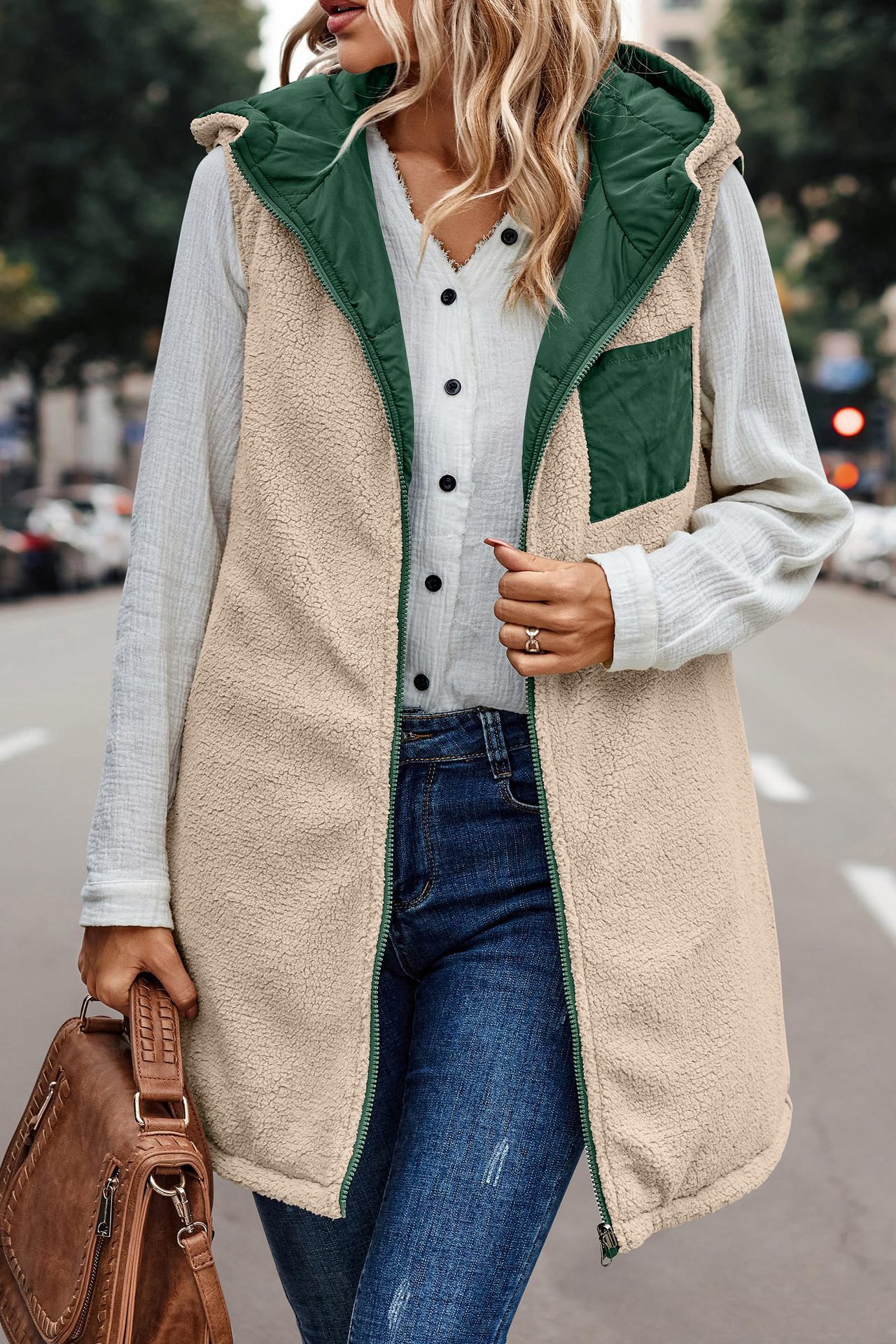 🔥Buy 2 Free Shipping🔥Great Gift! Fall/Winter Reversible Puffer Vest