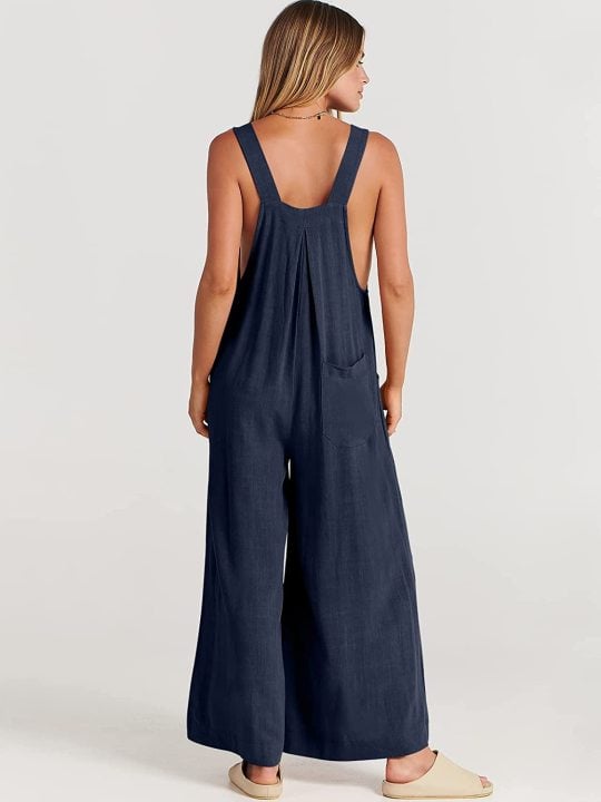 Plus Size Wide Leg Overalls Jumpsuit with Pockets🔥Buy 2 Free Shipping