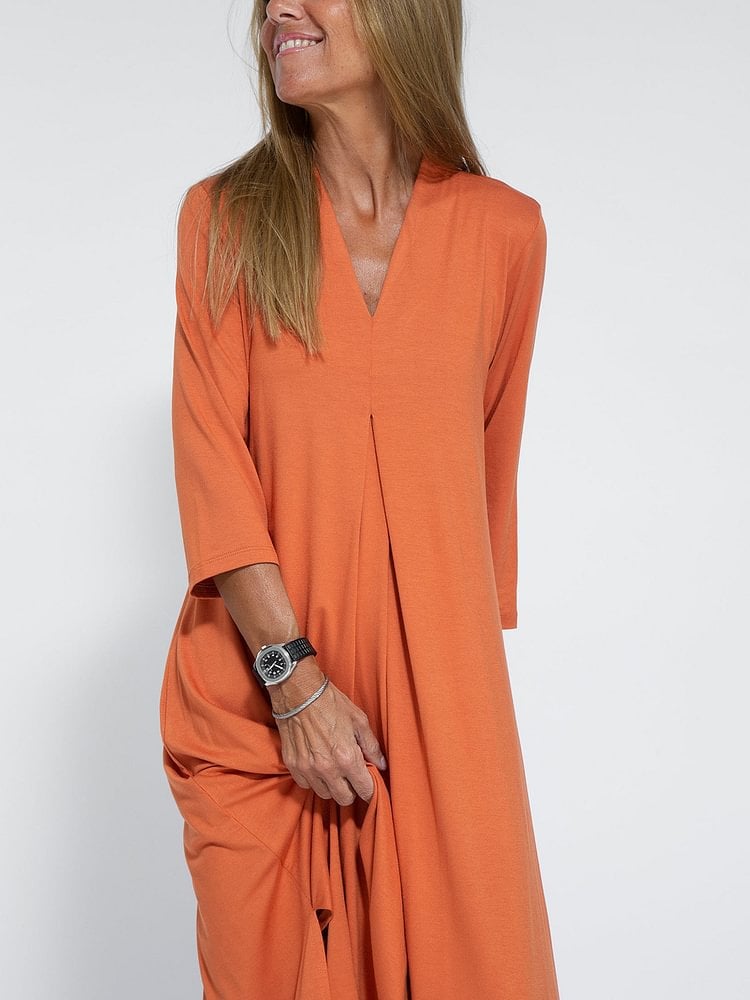 2024 Hot Sale🔥Elegant V-neck Comfortable Dress(BUY 2 FREE SHIPPING)
