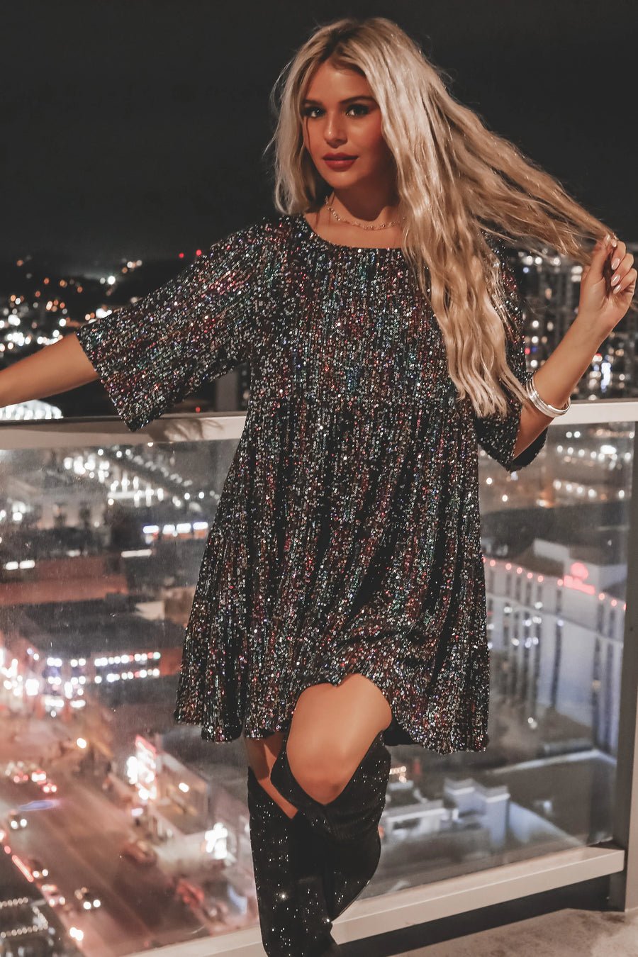 2024 Hot Sale✨Sequin Baby Doll Dress❤️Buy 2 Free Shipping