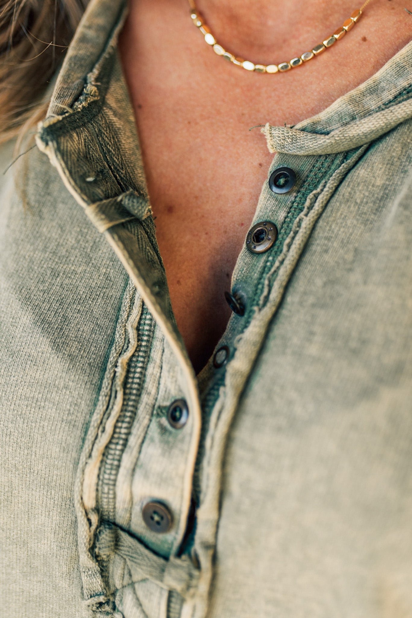 🔥2024 Summer Hot Sale🔥Button Mix Washed Henley Tank(BUY 2 FREE SHIPPING)