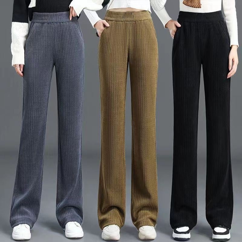 ❄️Winter Necessity🌟Women's Versatile Stretchy Elastic Waist Comfy Wide-Leg Pants