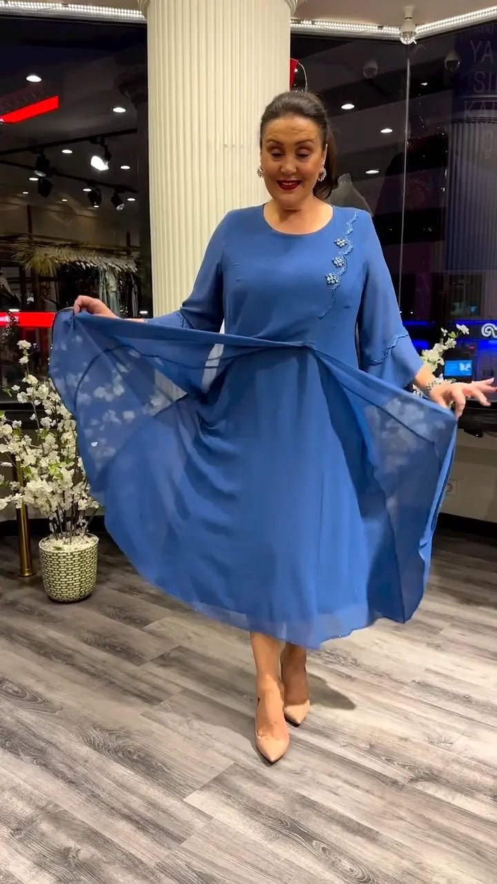 Last Day 70% OFF🔥Chiffon Solid Color Loose Dress (Buy 2 Free Shipping)
