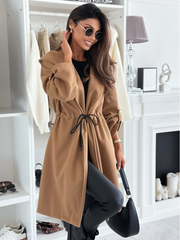 Autumn Flash Deal🔥Strappy Woolen Windbreaker Jacket (Buy 2 Free Shipping)
