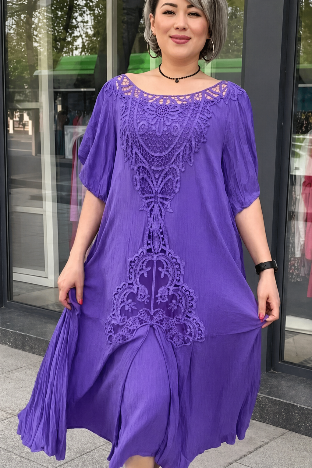 Elegant Boho Embroidered Midi Dress (Buy 2 Free Shipping)