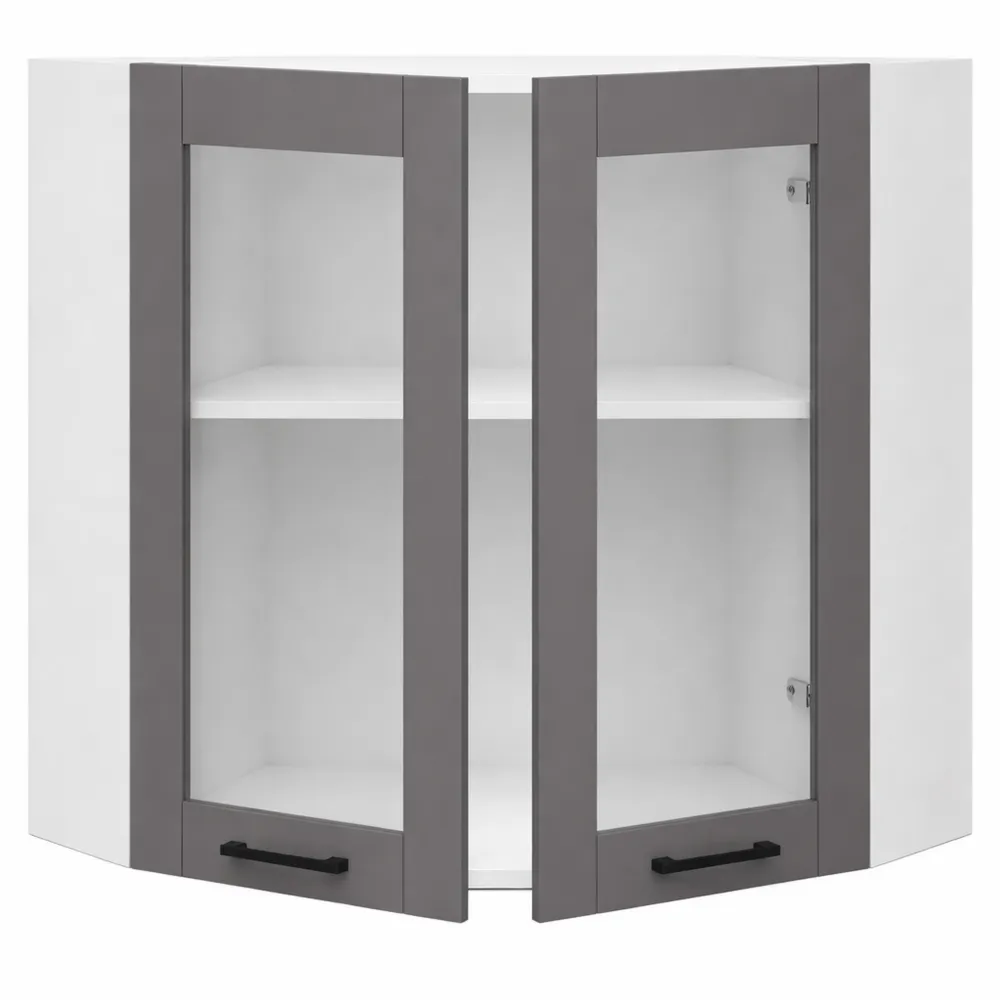 Armoire Murale de Cuisine Vitrée avec Rangement 80x30,5x72cm