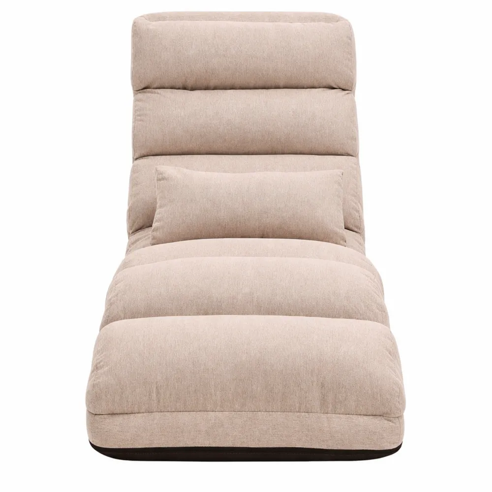 Fauteuil lit convertible 1 place avec dossier ajustable pour salon